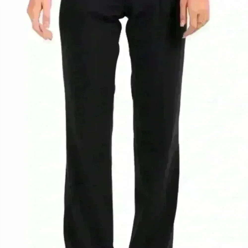 NWT BOSS HUGO BOSS TULIA SIDE ZIP NAVY BLUE wide leg WOOL PANTS SIZE US 10 - Picture 4 of 4